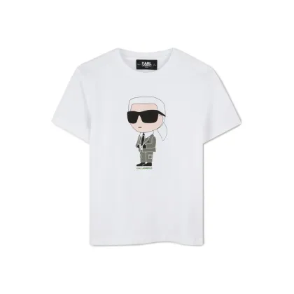 Zdjęcie Karl Lagerfeld Kids T-Shirt Z30437 M Biały Regular Fit