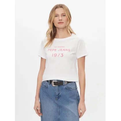 Zdjęcie Pepe Jeans T-Shirt Harbor PL505743 Biały Regular Fit