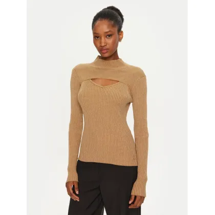 Zdjęcie ARTIGLI Sweter ACMA000070 Złoty Slim Fit