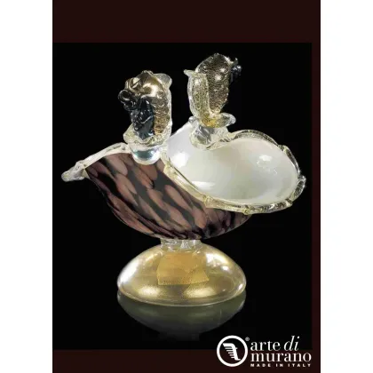 Zdjęcie Elegancka rzeźba Maura z Wenecji wykonana ze szkła Murano