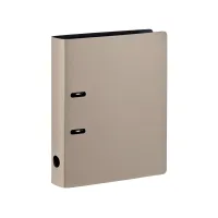 Picture Stylish leather document binder in cappuccino color