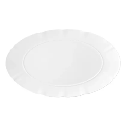 Zdjęcie Bardzo duży owalny talerz z nowoczesnej i eleganckiej kolekcji Crown White - Vista Alegre