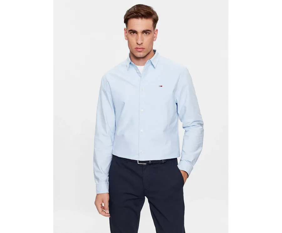 obrazek 1 Tommy Jeans Koszula Classic Oxford DM0DM15408 Błękitny Classic Fit