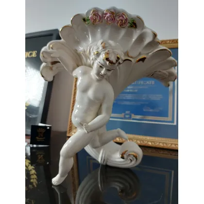 Picture Ceramic wall decoration with an angel