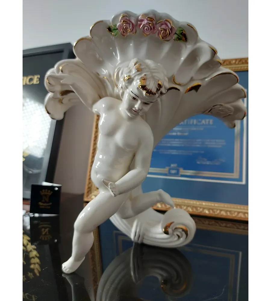 obrazek 1 Ceramiczna dekoracja ścienna z aniołem
