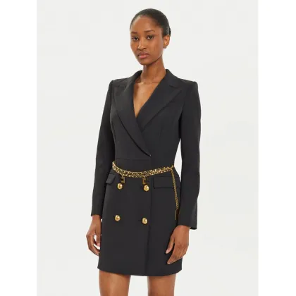 Zdjęcie Elisabetta Franchi Sukienka koktajlowa AB-657-46E2 Czarny Regular Fit