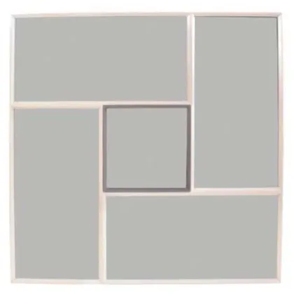 Picture Square wall mirror for the hall - Ana Roque