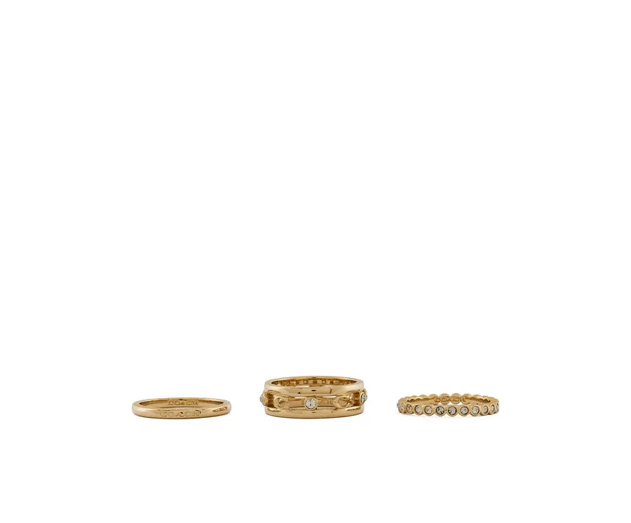 obrazek 1 Coach Zestaw 3 pierścionków 37506210 Złoty