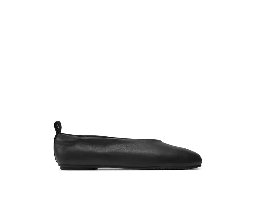 obrazek 1 Calvin Klein Jeans Baleriny Ballerina Leather YW0YW01803 Czarny