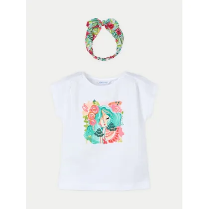 Zdjęcie Mayoral T-Shirt 3009 Biały Regular Fit