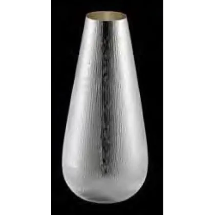 Zdjęcie Posrebrzany wazon Drip - h 26 cm