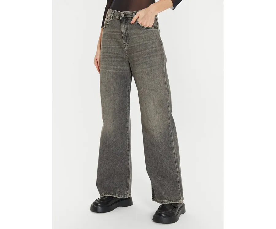 obrazek 1 ViCOLO Jeansy DS0016 Szary Regular Fit