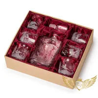 Zdjęcie Elegancka grawerowana karafka ze szklankami do whisky - upominek dla myśliwego
