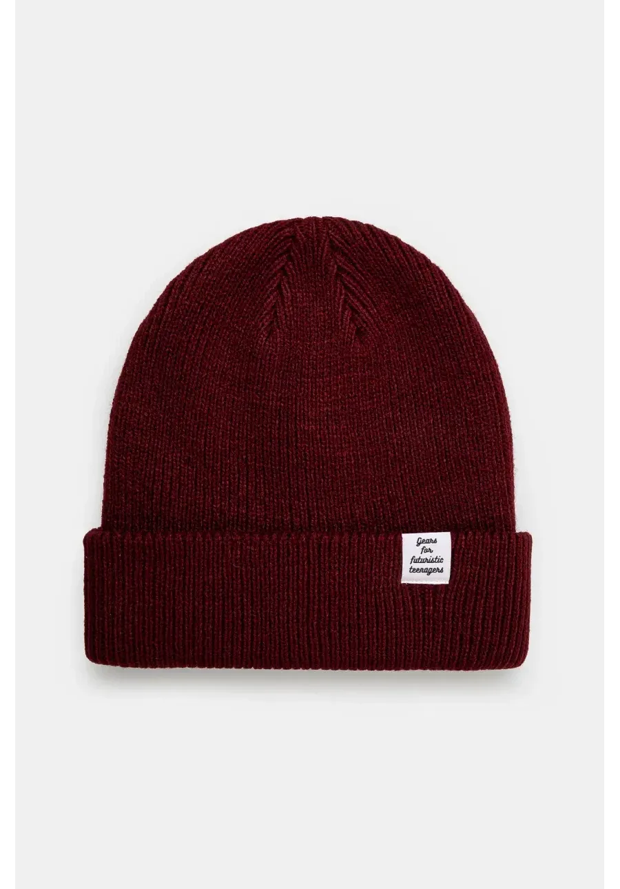 obrazek 1 Human Made czapka Classic Beanie kolor bordowy  HM28GD032