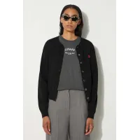 Zdjęcie Kenzo kardigan bawełniany Rws Boke Crest Crewneck Cardi kolor czarny lekki FE62CA4763LB.99J