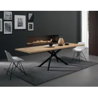 Picture Original extendable table from Italy L. 140+40+40 P. 90 H. 75 cm – Zamagna Italia