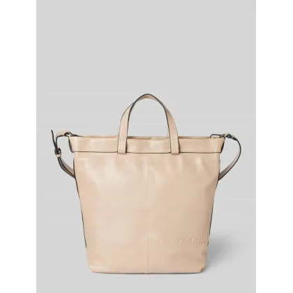 Zdjęcie Torba tote ze skóry naturalnej z detalem z logo model ‘Elvira’