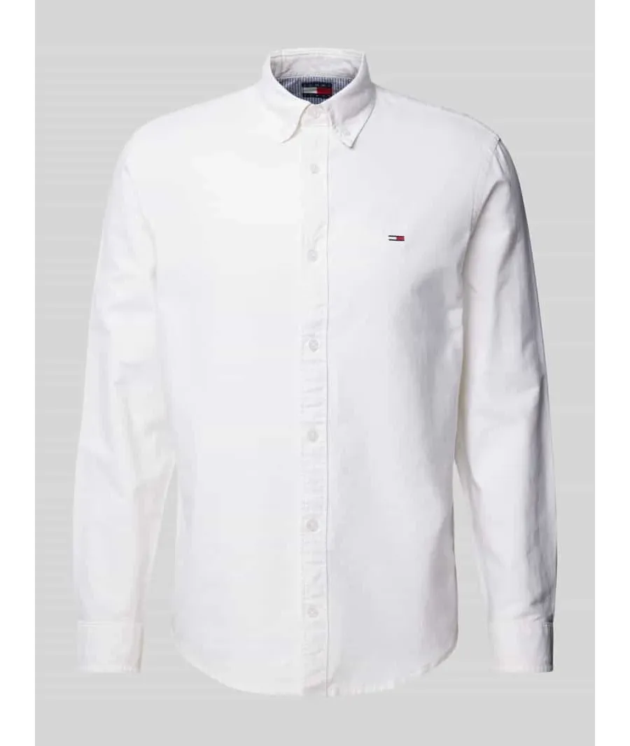 obrazek 1 Koszula casualowa o kroju regular fit z wyhaftowanym logo model ‘OXFORD’