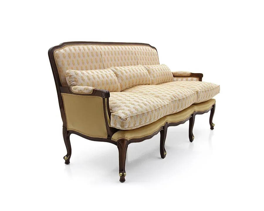 obrazek 1 Wygodna sofa w stylu klasycznym o strukturze drewna bukowego - Sevensedie