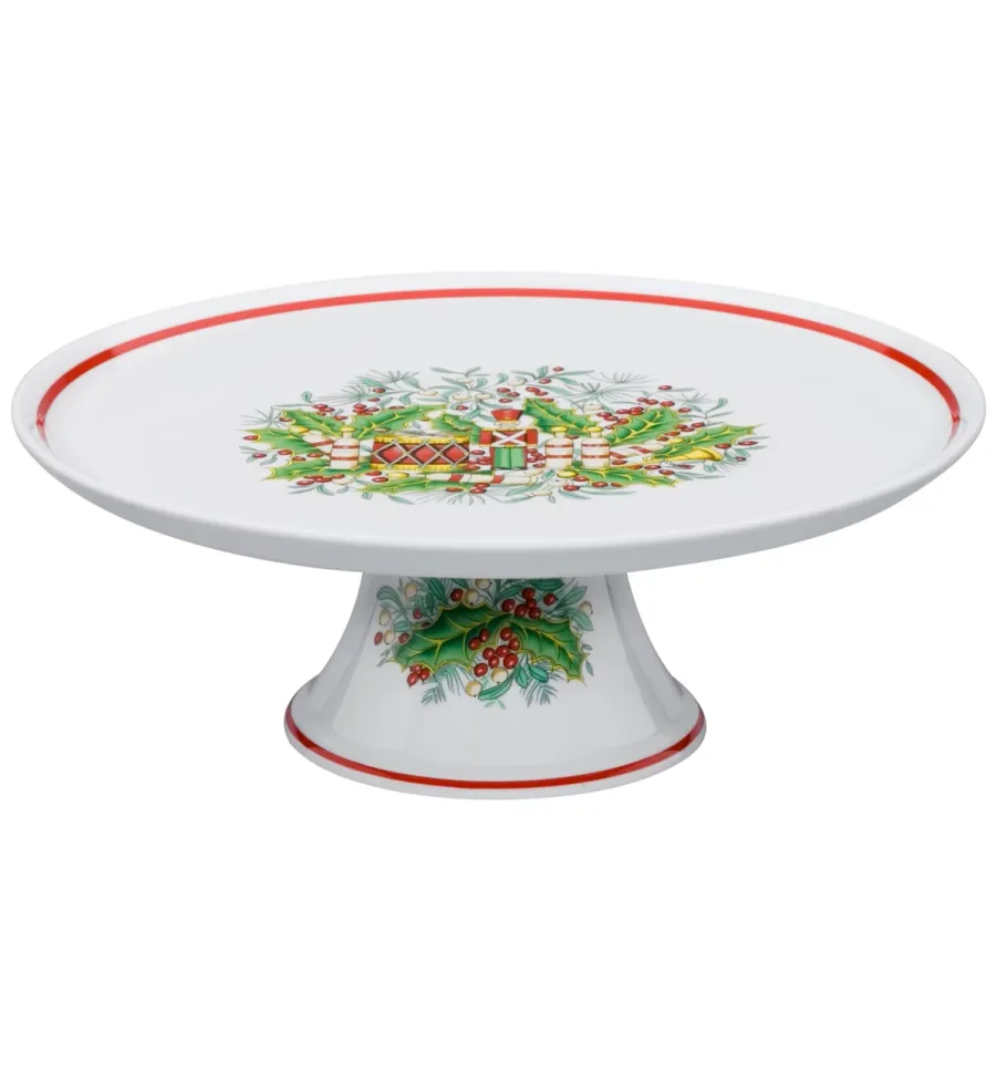 obrazek 1 Porcelanowa patera na ciasto z kolekcji Christmas Magic inspirowanej Londynem - Vista Alegre