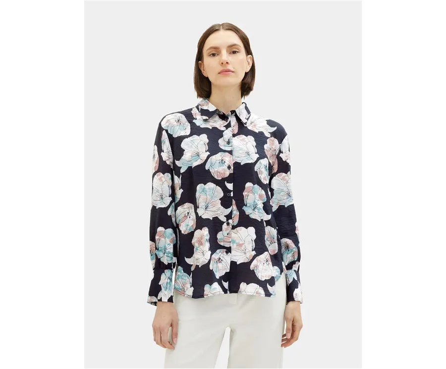 obrazek 1 Tom Tailor Koszula 1037889 Granatowy Regular Fit