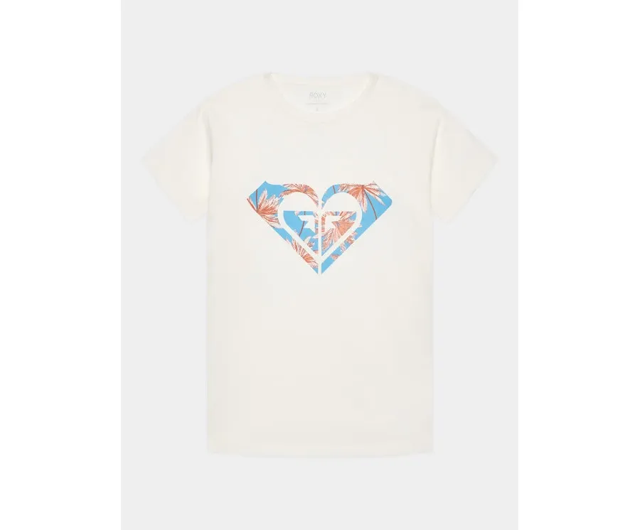 obrazek 1 Roxy T-Shirt Day And Night ERGZT03954 Biały Regular Fit