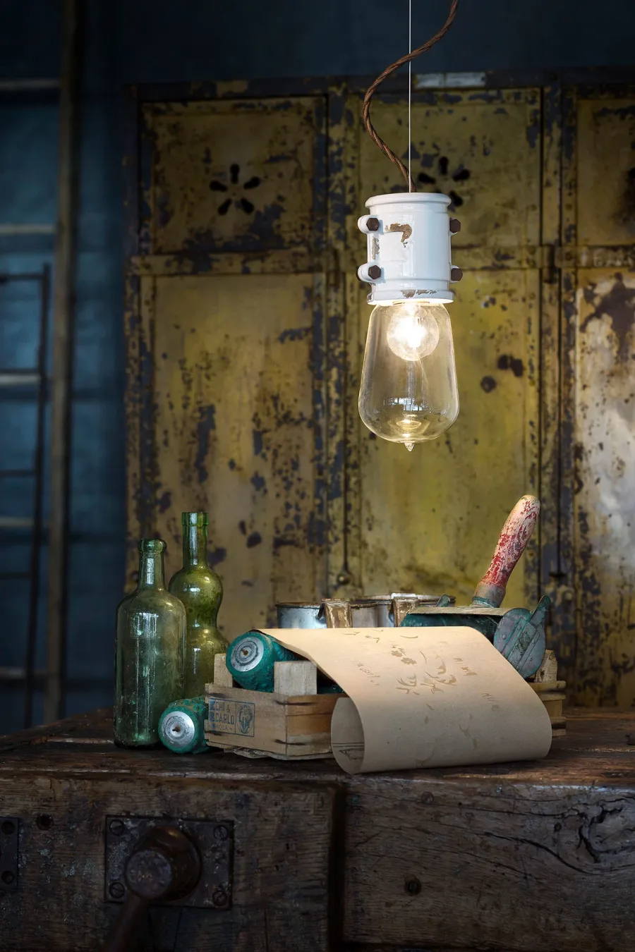 obrazek 8 Wyjątkowa mała lampa wisząca Urban w stylu retro