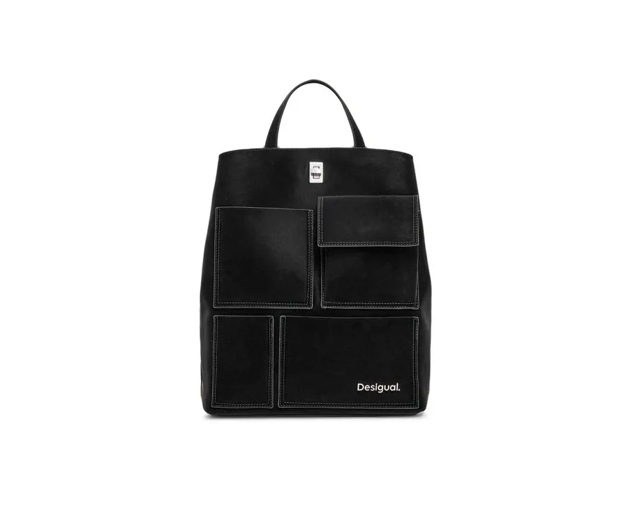 obrazek 1 Desigual Plecak Back Pocket Face Sumy 24WAKP35 Czarny