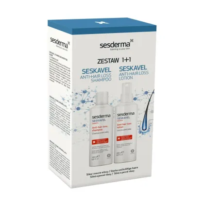 Zdjęcie Sesederma Zestaw Seskavel (Szampon + Emulsja ) Sesderma