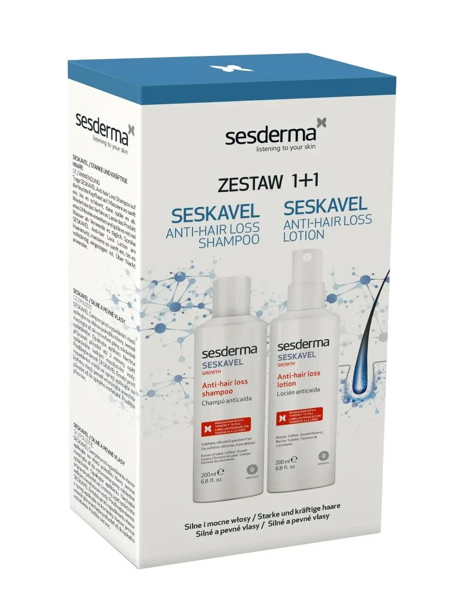 obrazek 1 Sesederma Zestaw Seskavel (Szampon  + Emulsja ) Sesderma