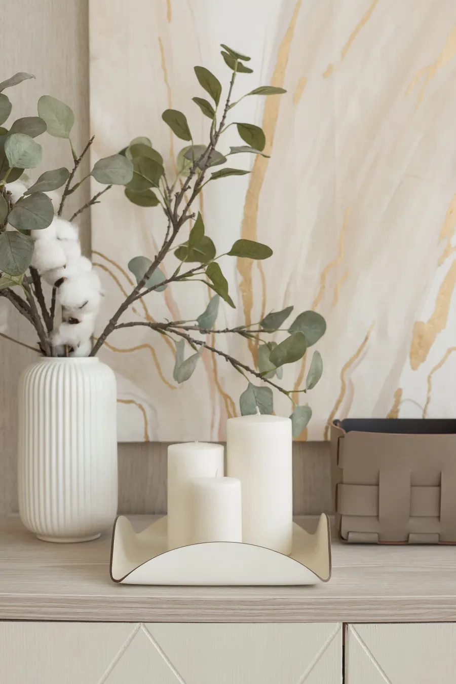 obrazek 3 Czarna skórzana podkładka na stół o wymiarach 25x25xH2,5 cm