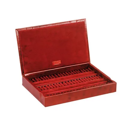 Zdjęcie Skórzane pudełko na pierścionki i/lub spinki do mankietów