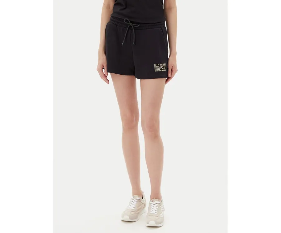 obrazek 1 EA7 Emporio Armani Szorty sportowe 7W000108 AF12473 MC004 Czarny Loose Fit