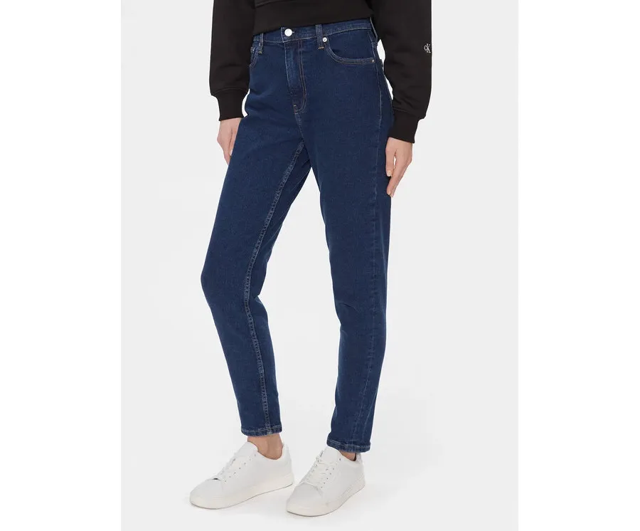 obrazek 1 Calvin Klein Jeans Jeansy Mom Jean J20J223244 Granatowy Mom Fit
