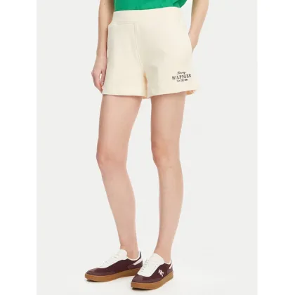 Zdjęcie Tommy Hilfiger Szorty sportowe WW0WW45518 Beżowy Regular Fit