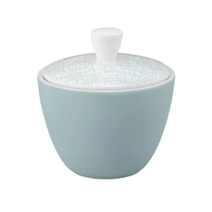 Zdjęcie Porcelanowa cukiernica w kolorze turkusowym z Niemiec - Seltmann Weiden