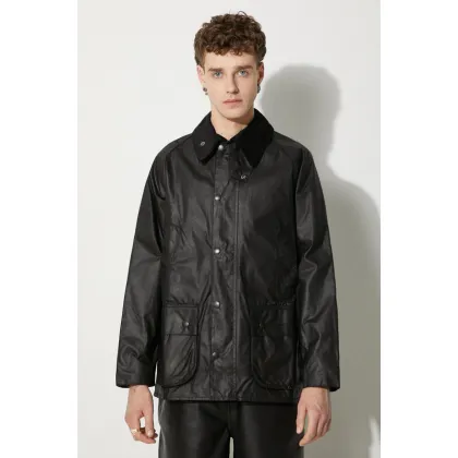 Zdjęcie Barbour kurtka Bedale Wax Jacket męska kolor czarny przejściowa MWX0018