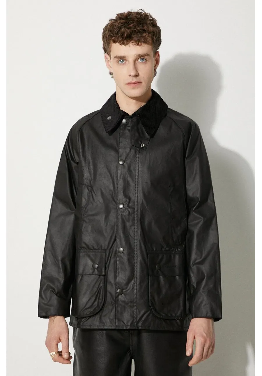 obrazek 1 Barbour kurtka Bedale Wax Jacket męska kolor czarny przejściowa MWX0018