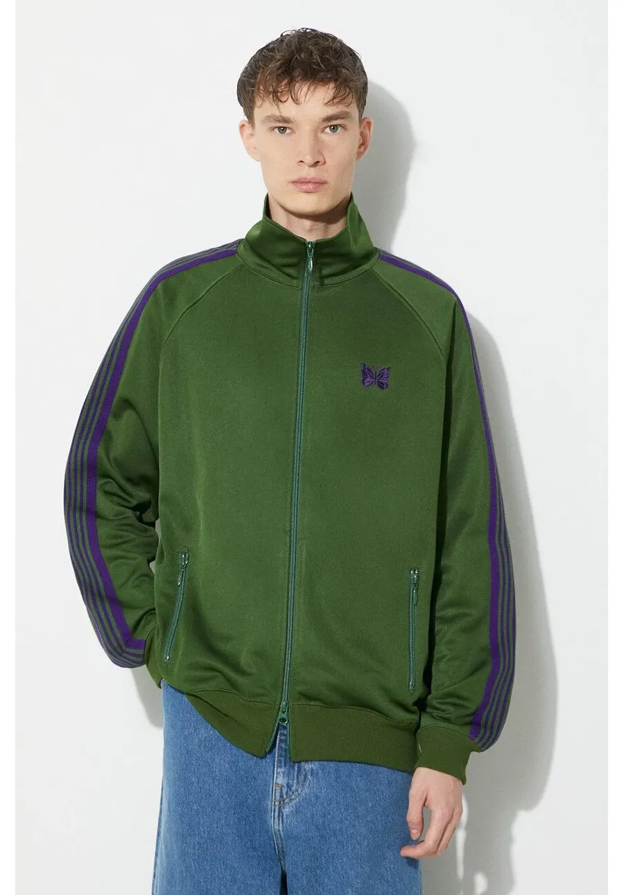 obrazek 1 Needles bluza Track Jacket męska kolor zielony z aplikacją NS244