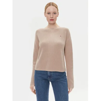 Zdjęcie Tommy Hilfiger Sweter WW0WW40345 Beżowy Relaxed Fit