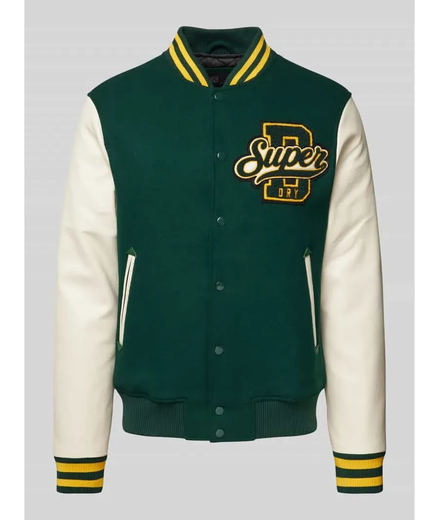 obrazek 1 Kurtka baseballowa z detalem z logo