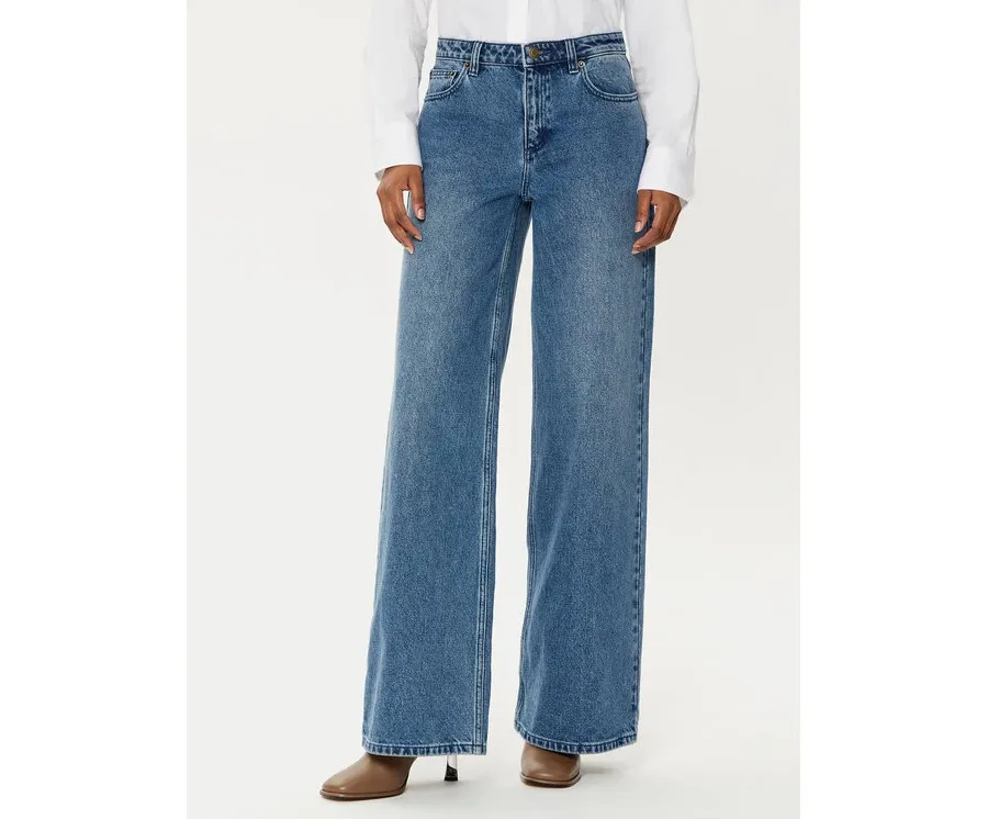 obrazek 1 MICHAEL Michael Kors Jeansy MF49065FAU Niebieski Wide Leg