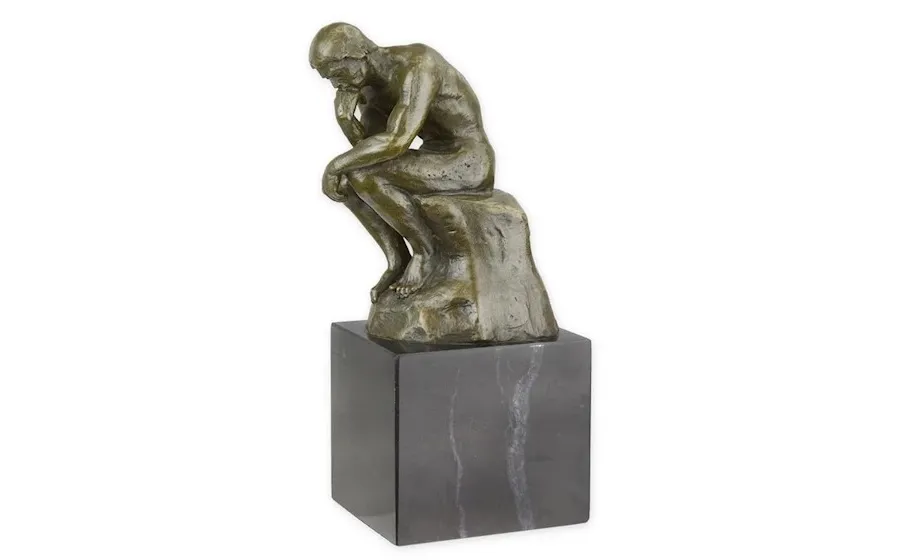 obrazek 1 Elegancka rzeźba myśliciela wykonana z brązu