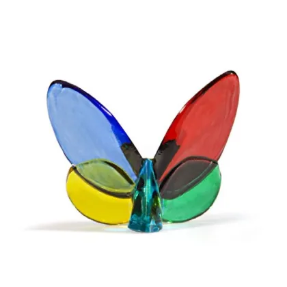 Zdjęcie Kolorowa figurka motyla ze szkła murano