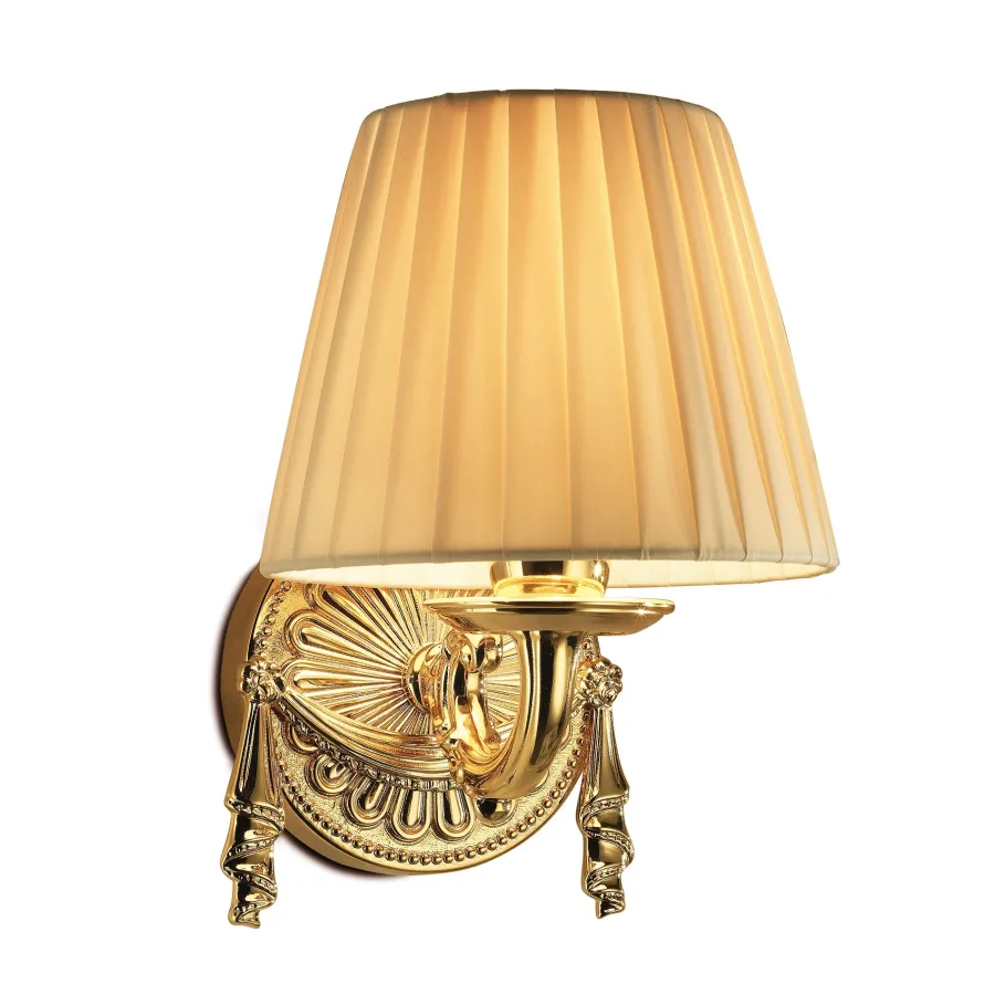 obrazek 1 Piękna stylowa lampa ścienna z abażurem do łazienki – 3SC