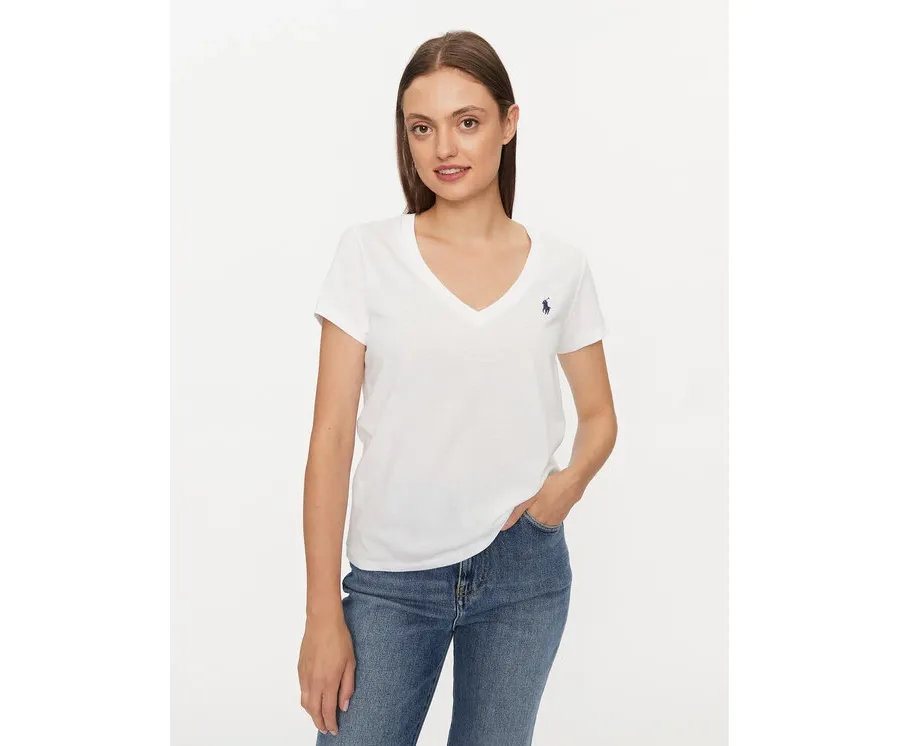 obrazek 1 Polo Ralph Lauren T-Shirt 211902403001 Biały Regular Fit