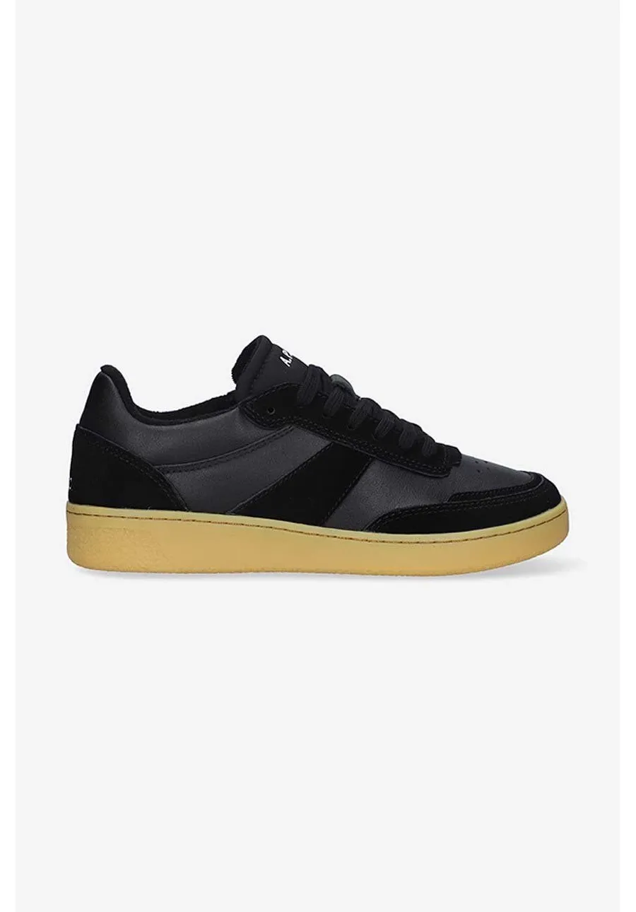 obrazek 1 A.P.C. sneakersy skórzane Plain kolor czarny PUAAW.M56112-WHITE