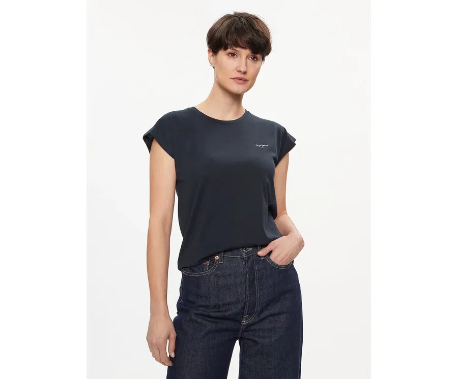 obrazek 1 Pepe Jeans T-Shirt Lory PL505853 Granatowy Regular Fit