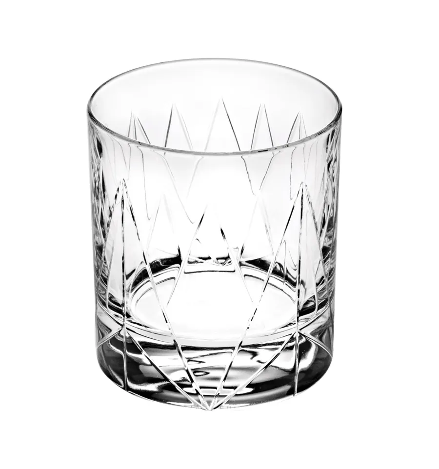obrazek 2 Designerski zestaw dwóch szklanek do whisky old fashion Astro z reliefowym zdobieniem - Vista Alegre