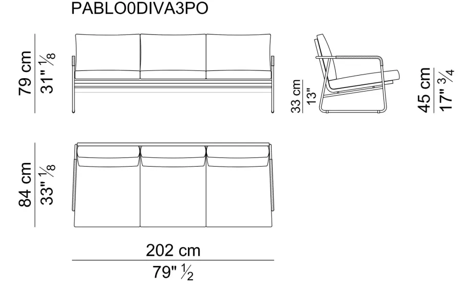 obrazek 3 Krzesło ogrodowe z 3 miejscami
